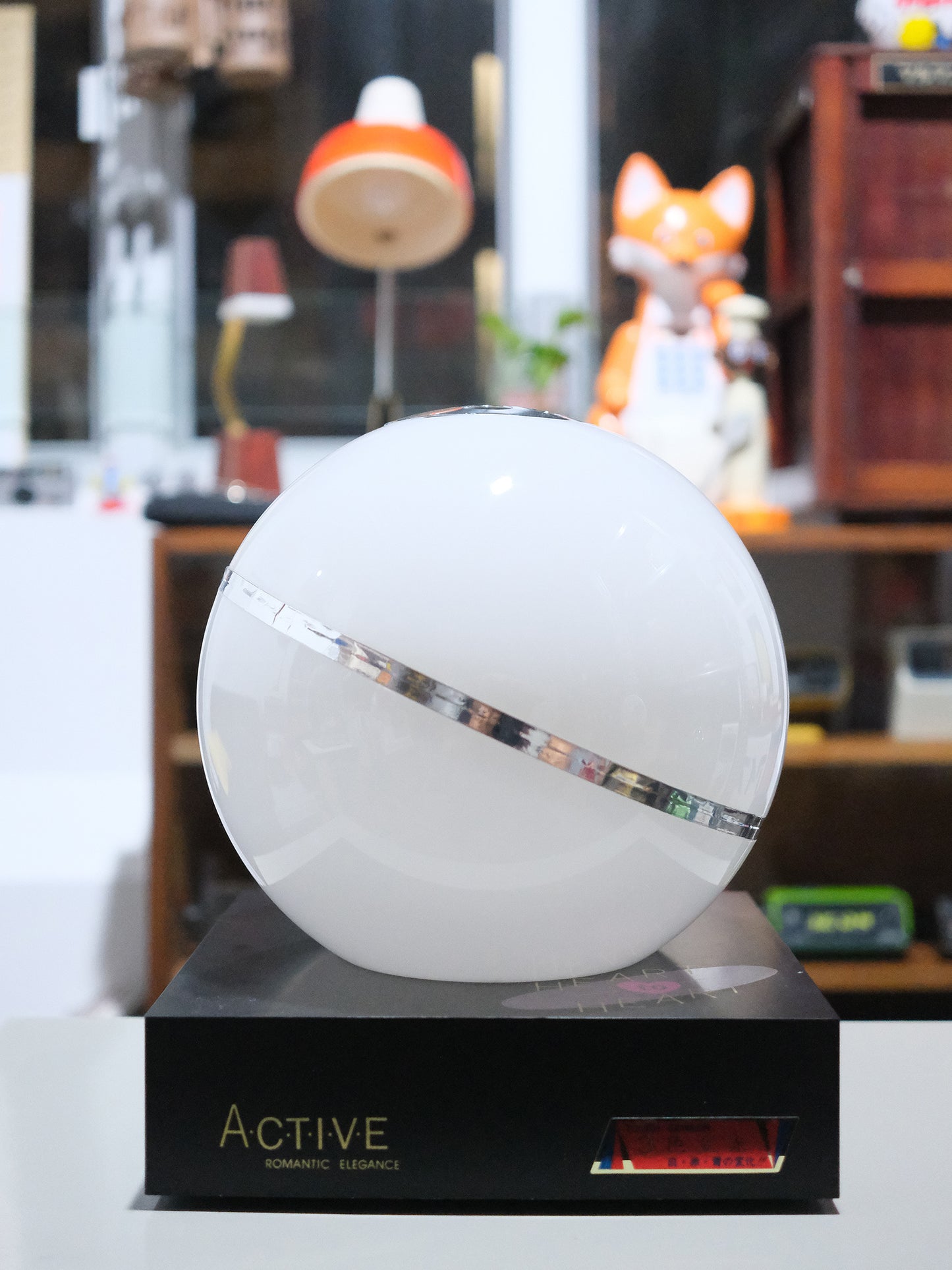 日本 昭和 圓形球狀 Touch Sensor Light 三色 觸控感應燈 擡燈 Lamp