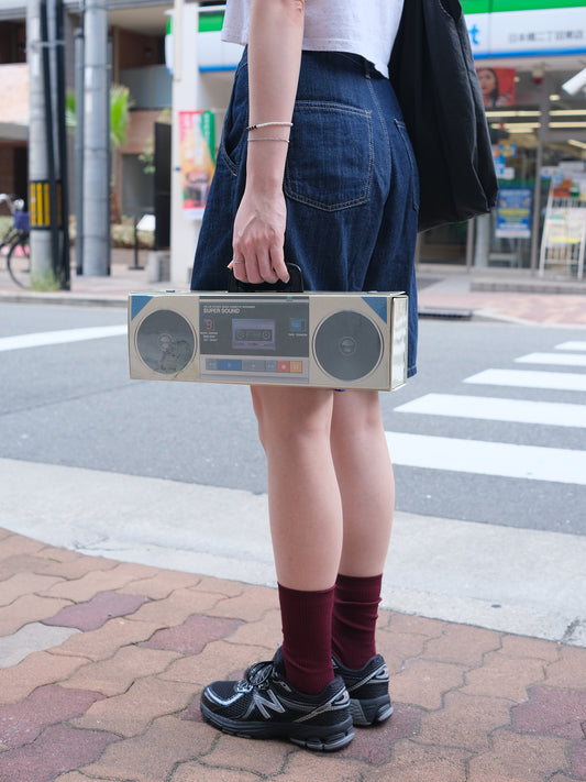 日本 Boombox 卡式帶機造形 卡式錄音帶 手提 收納箱 Cassette