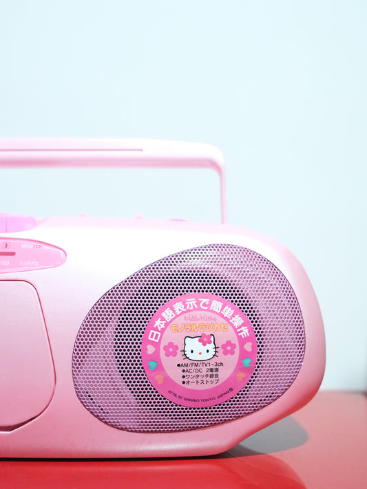 全新品 Sanrio Hello Kitty RM-120KT AM/FM 收音機 卡式帶 錄音機