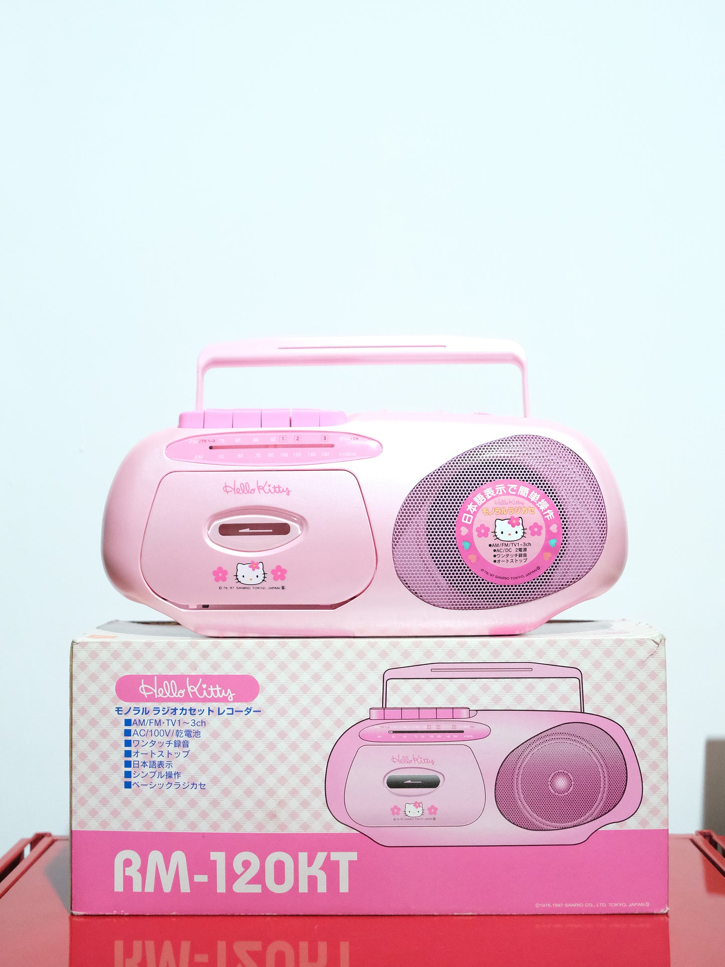 全新品 Sanrio Hello Kitty RM-120KT AM/FM 收音機 卡式帶 錄音機