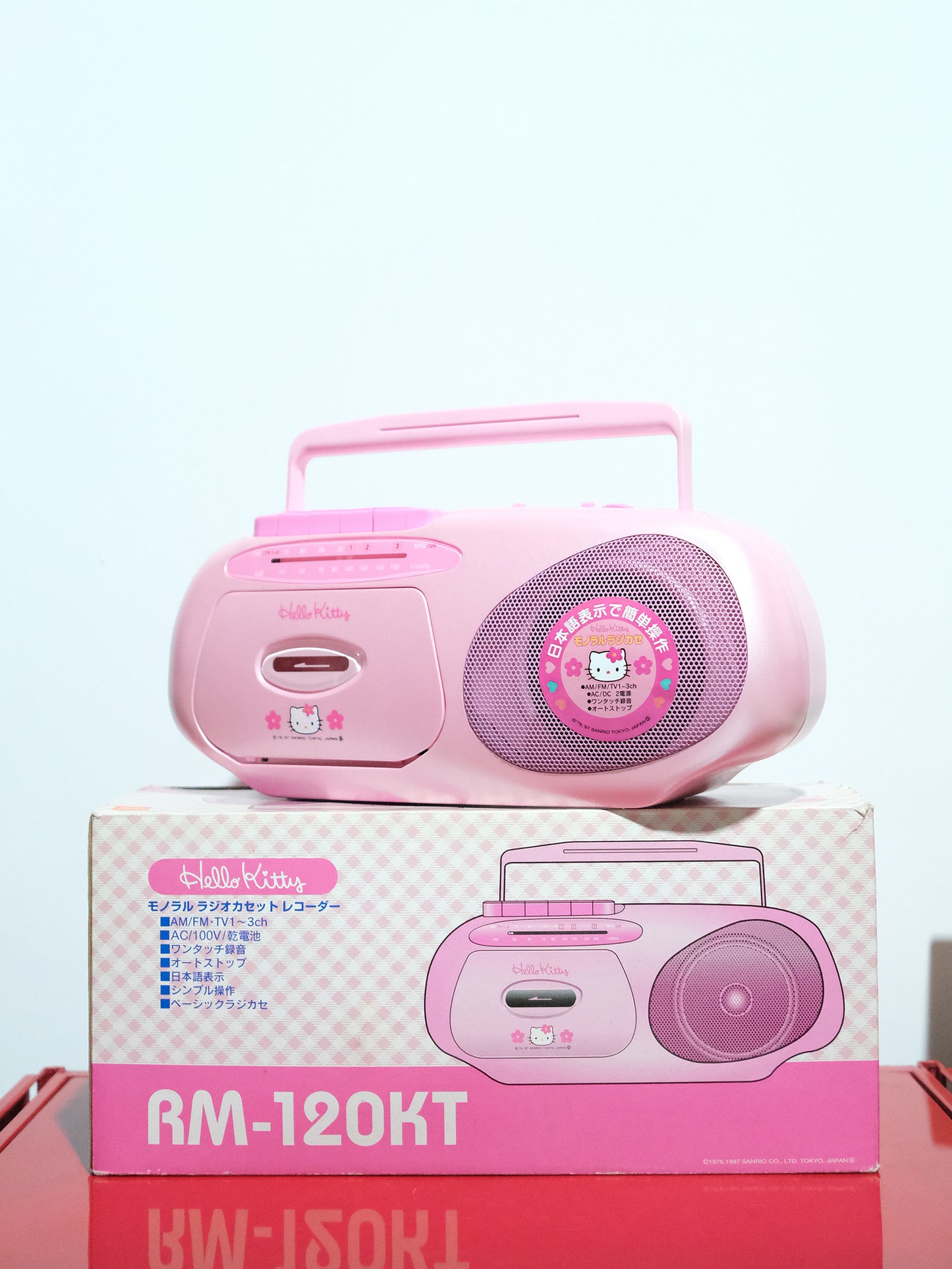 全新品 Sanrio Hello Kitty RM-120KT AM/FM 收音機 卡式帶 錄音機