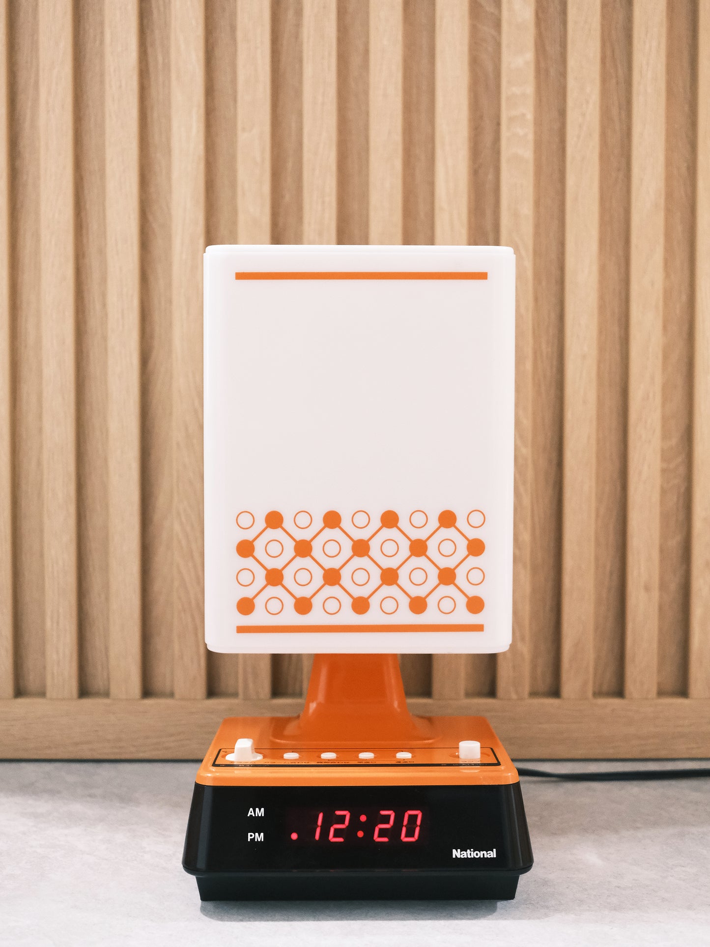 日本制 National 松下電器 LH-460 日式 白熱 電子閙鐘 擡燈 Alarm Clock Lamp