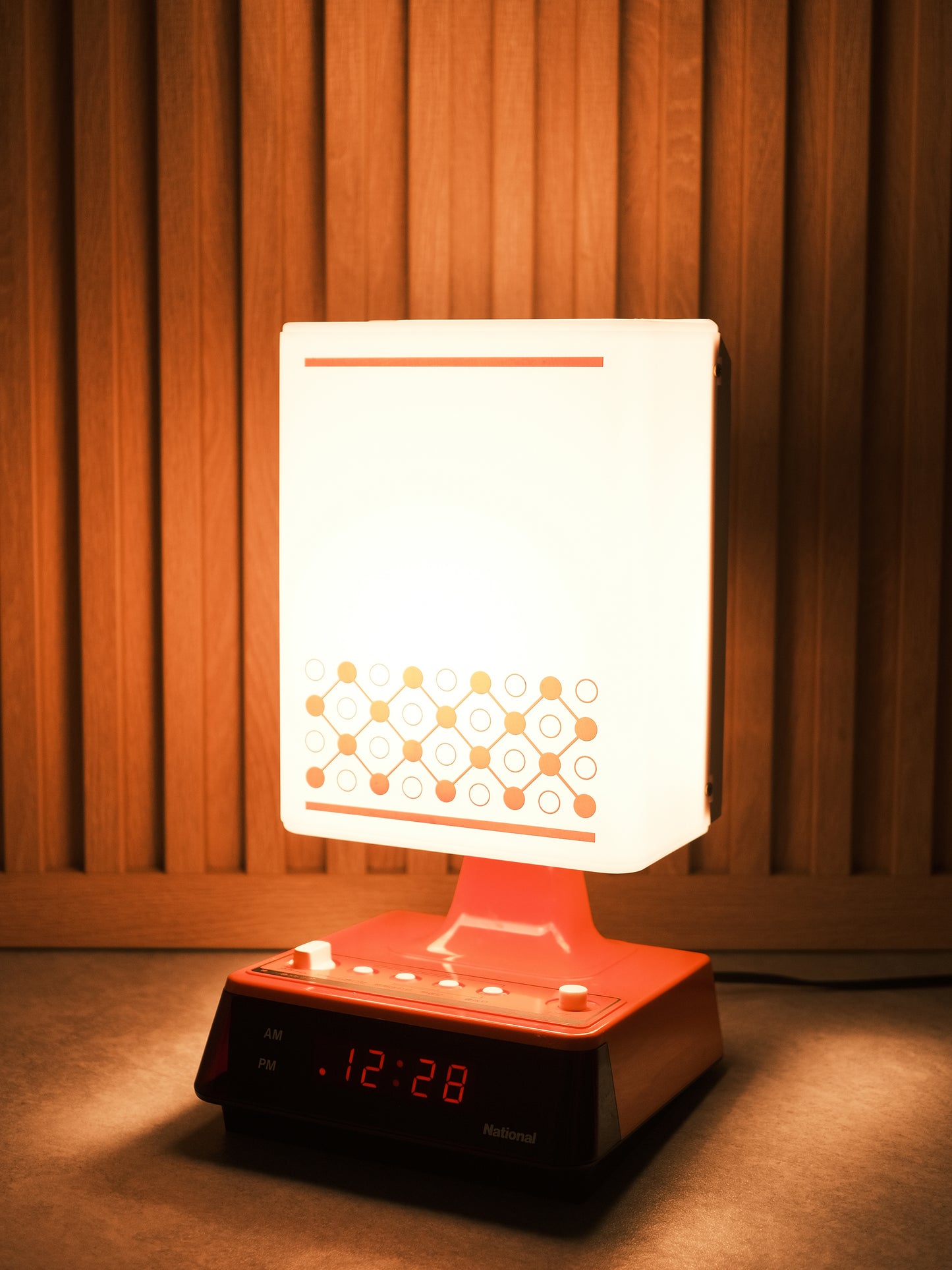 日本制 National 松下電器 LH-460 日式 白熱 電子閙鐘 擡燈 Alarm Clock Lamp