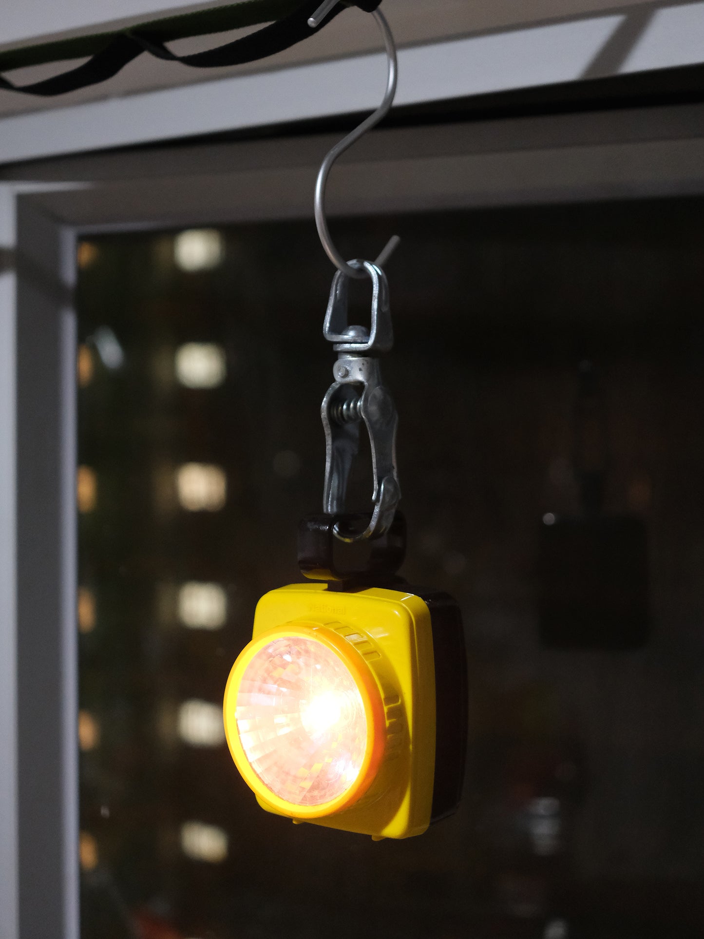 日本制  National 松下電器 NL-853 黃色 戶外 單車 手提燈 電筒