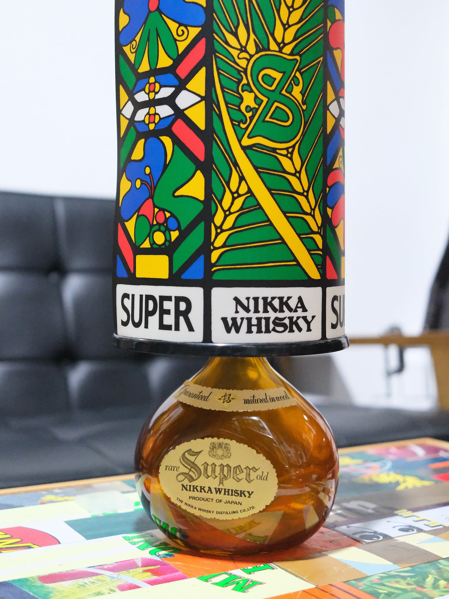 全新品 Super Nikka Whisky 店鋪用 威士忌樽 擡燈 Table Light