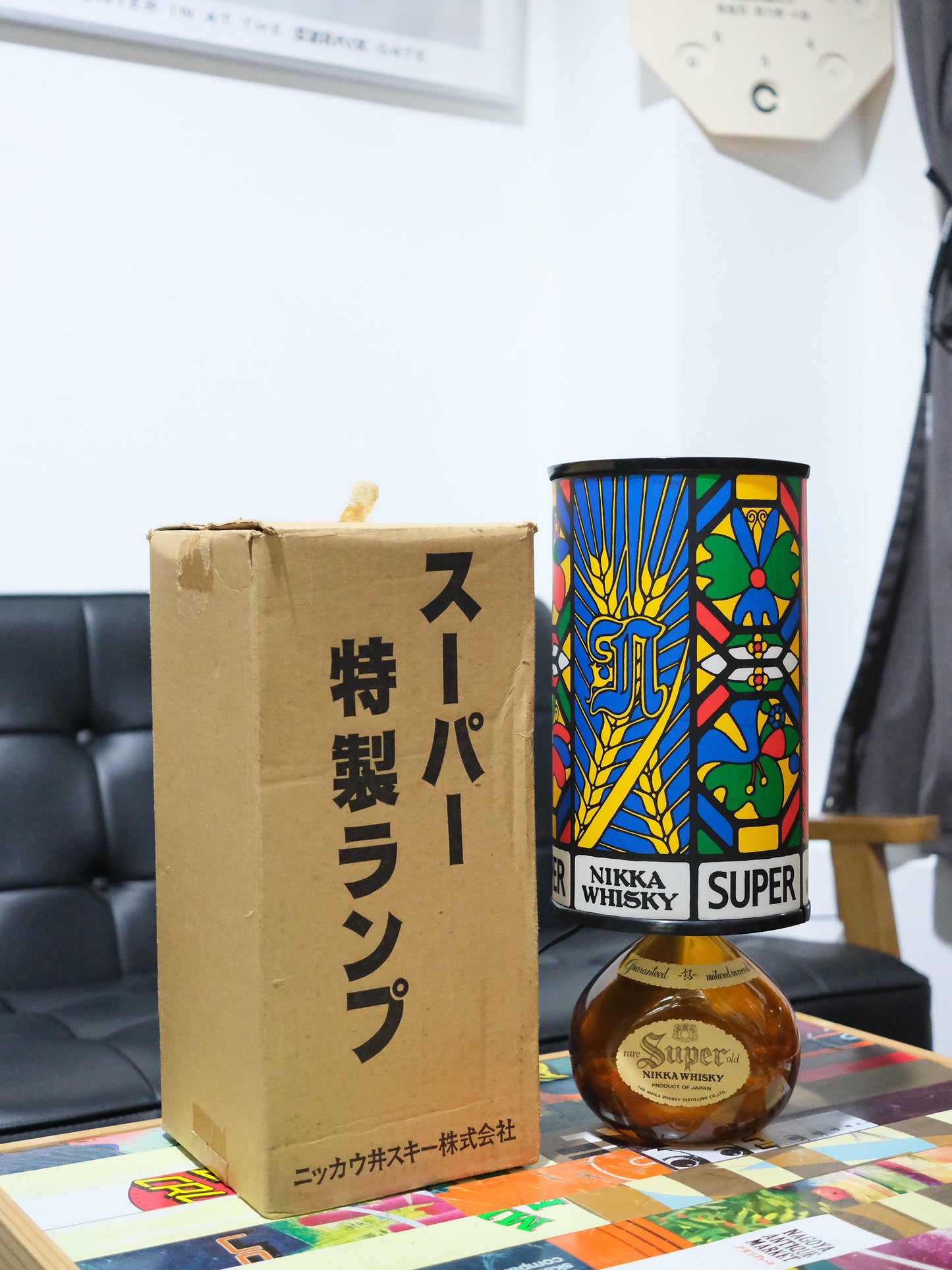 全新品 Super Nikka Whisky 店鋪用 威士忌樽 擡燈 Table Light