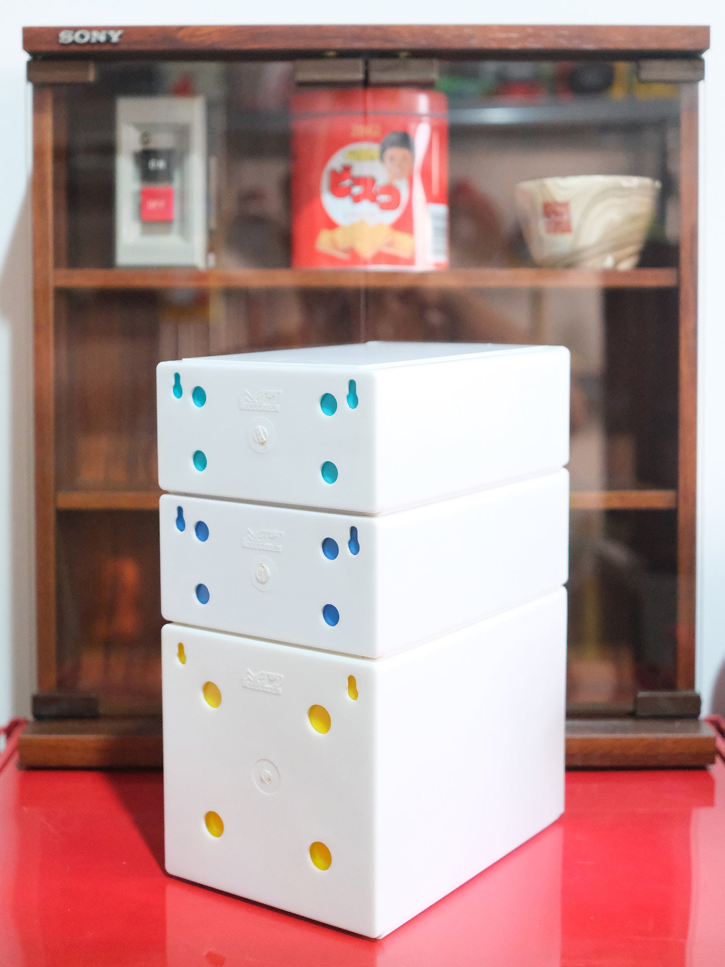 日本 昭和 ヘイワ Colorful 塑膠製 可拆卸 抽屜式 小物 收納箱 Storage Box