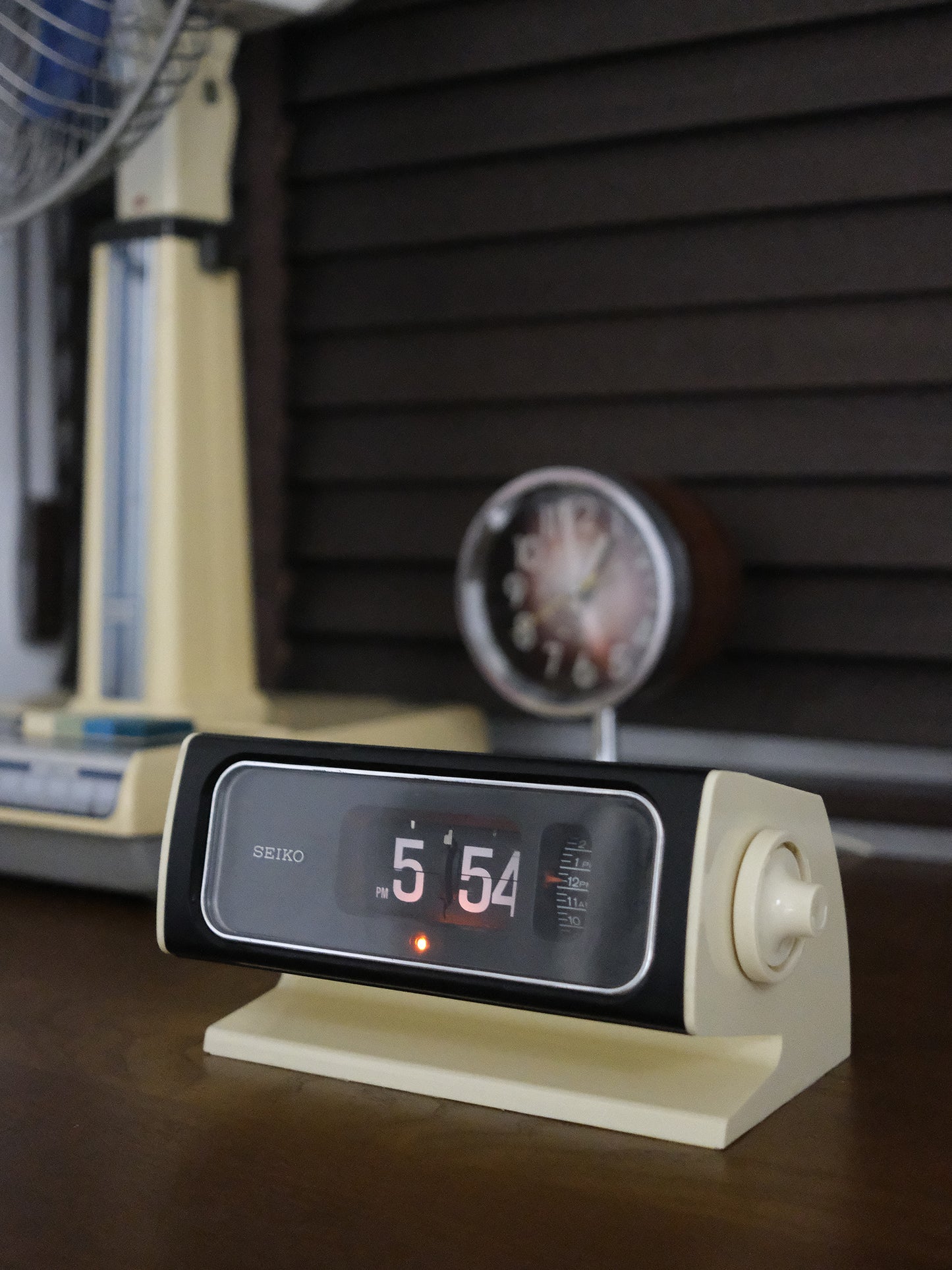 日本制 昭和 70's Seiko 精工 DP632 Digital Alarm Flip Clock 白色 翻頁鐘 鬧鐘