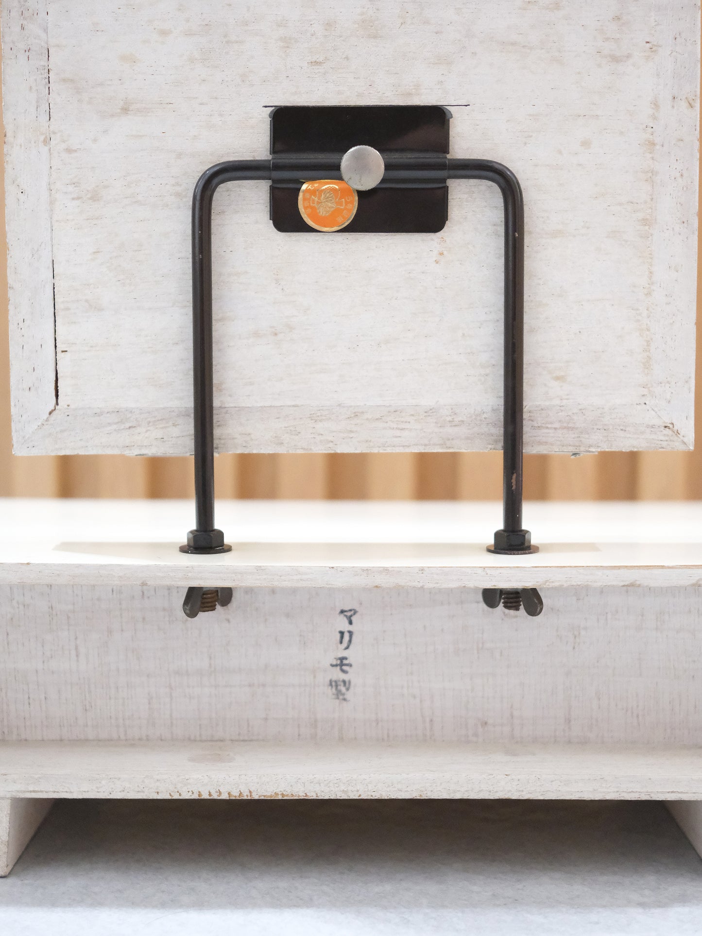 Vintage 昭和時代 日本木製 小型迷你 連鏡盒子 化妝擡