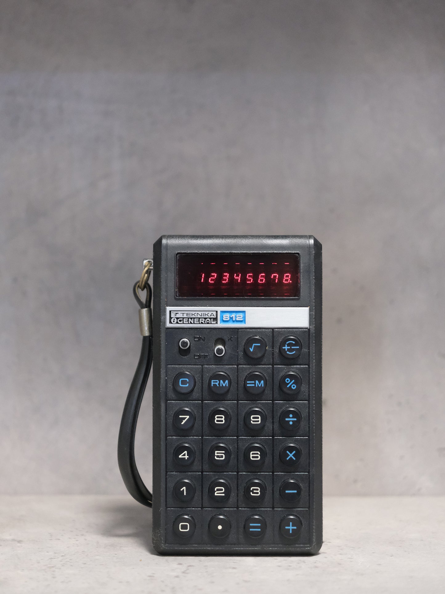 日本製 1975 Teknika General EDC-812 VFD 紅字 營光管 計數機 電卓 Calculator