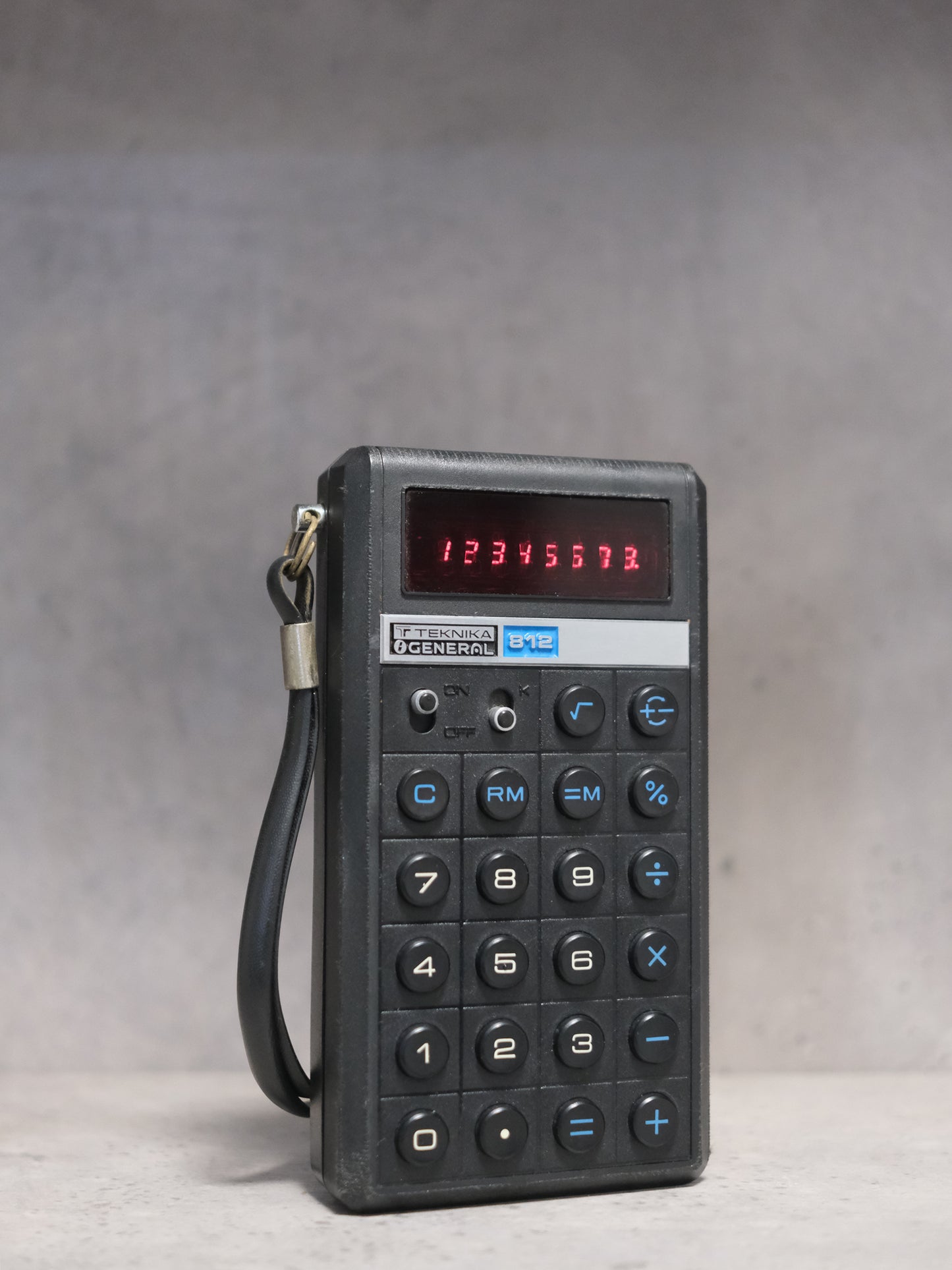 日本製 1975 Teknika General EDC-812 VFD 紅字 營光管 計數機 電卓 Calculator