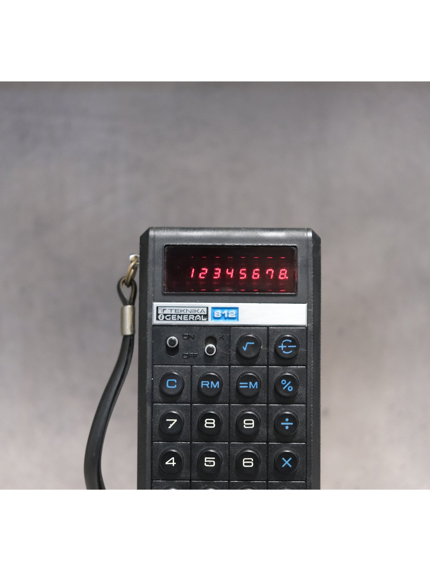 日本製 1975 Teknika General EDC-812 VFD 紅字 營光管 計數機 電卓 Calculator