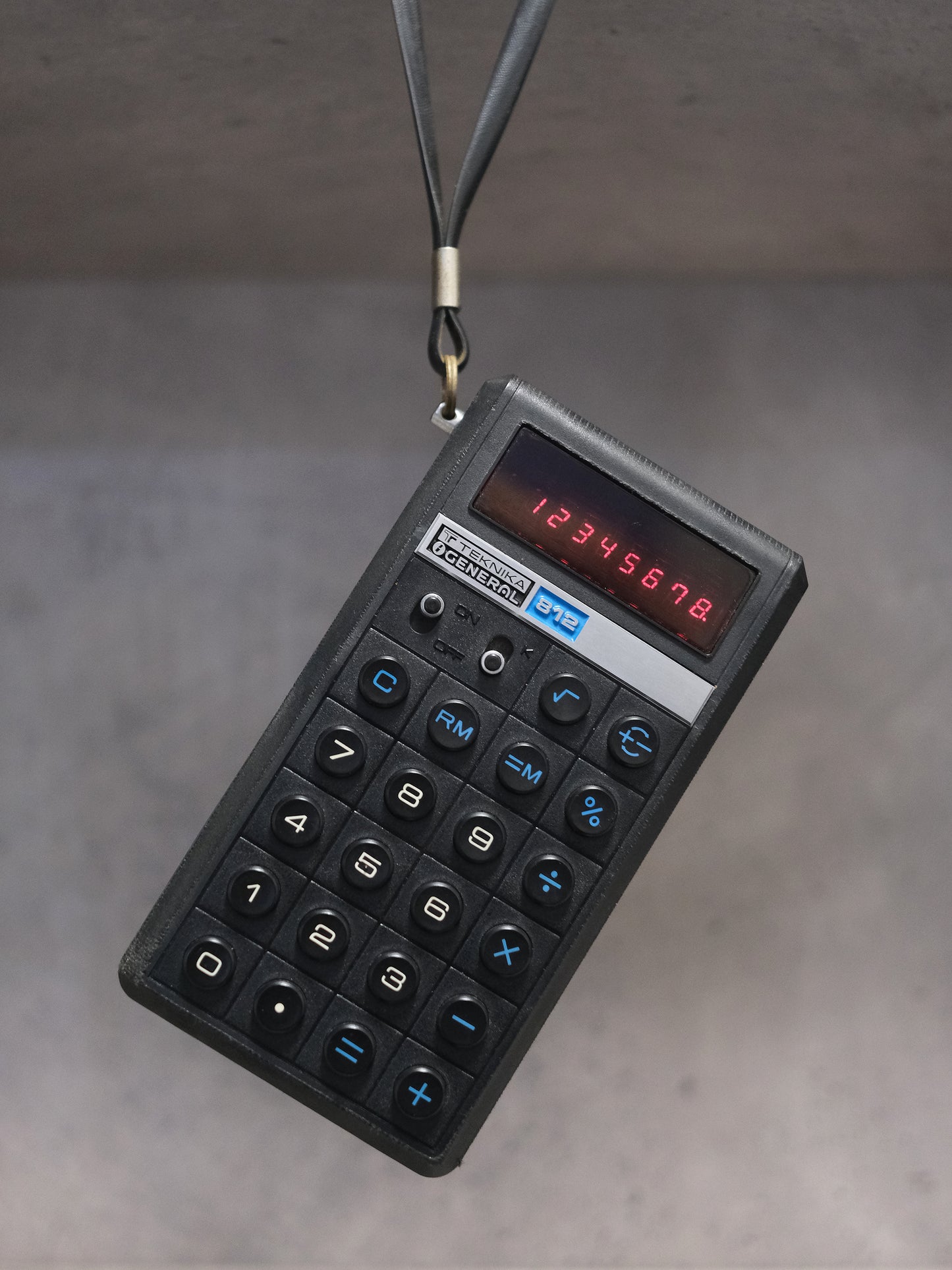 日本製 1975 Teknika General EDC-812 VFD 紅字 營光管 計數機 電卓 Calculator