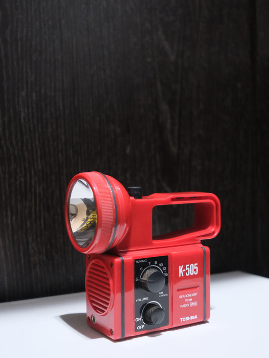 Toshiba 東芝 K-505 小型 探照燈 AM 收音機 電筒 Searchlight Radio Torch