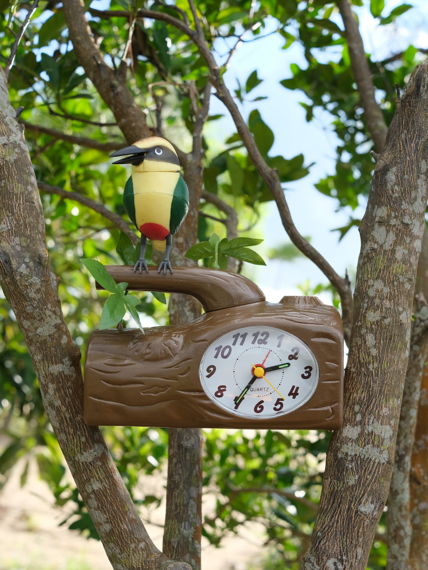 全新品 80s Lovely Bird Quartz Alarm Clock 魔音雀 鬧鐘