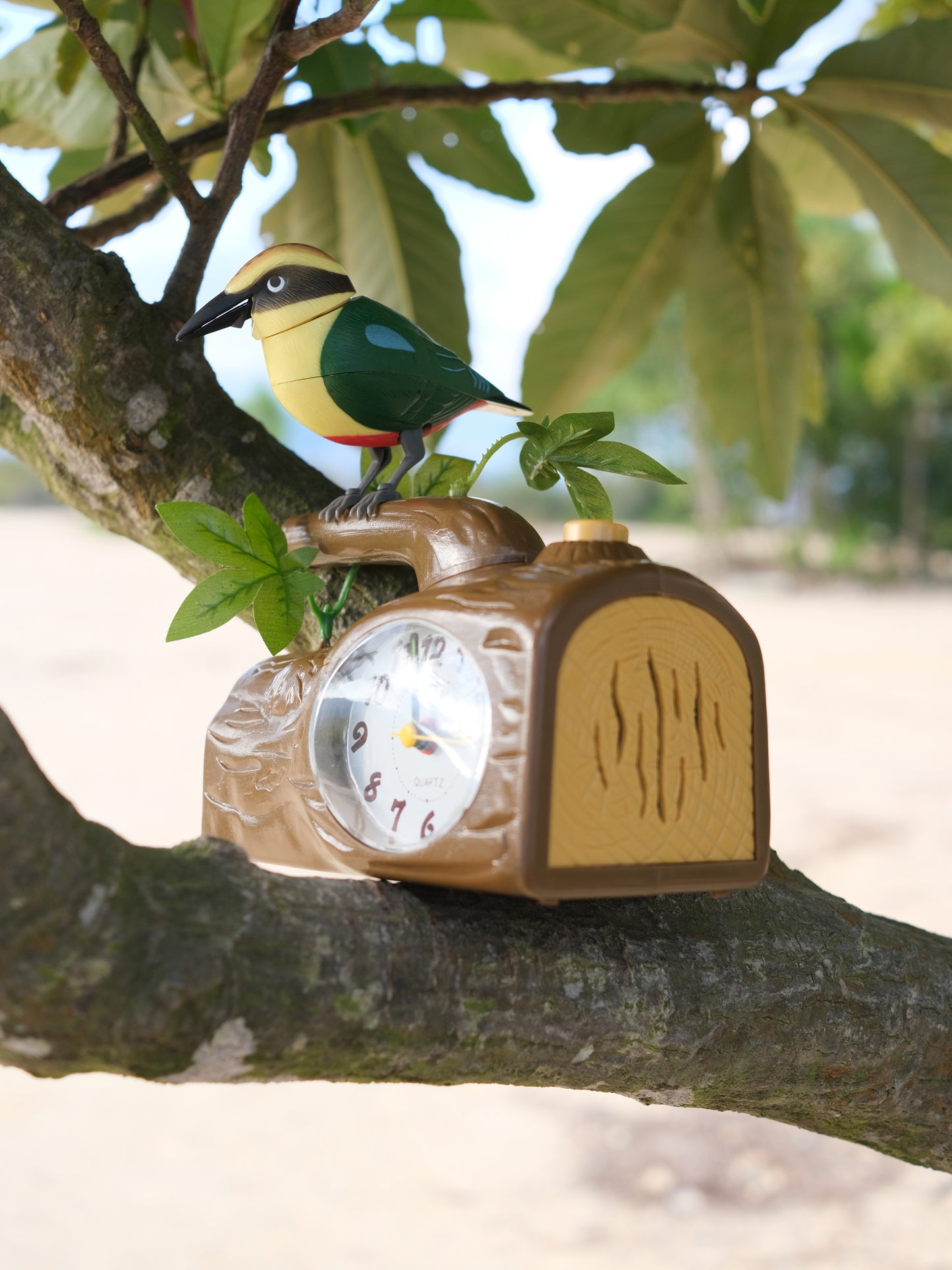 全新品 80s Lovely Bird Quartz Alarm Clock 魔音雀 鬧鐘