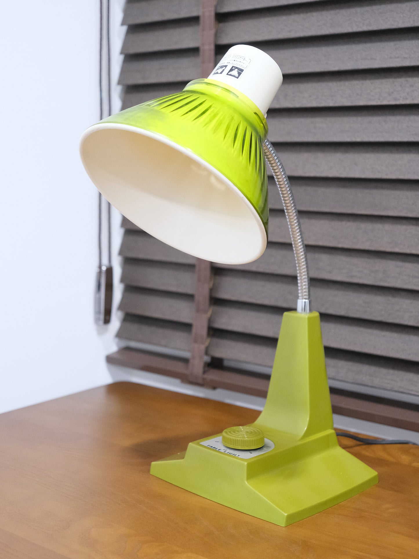 日本制 昭和 小泉產業 白熱 綠色 擡燈 Table Light Lamp