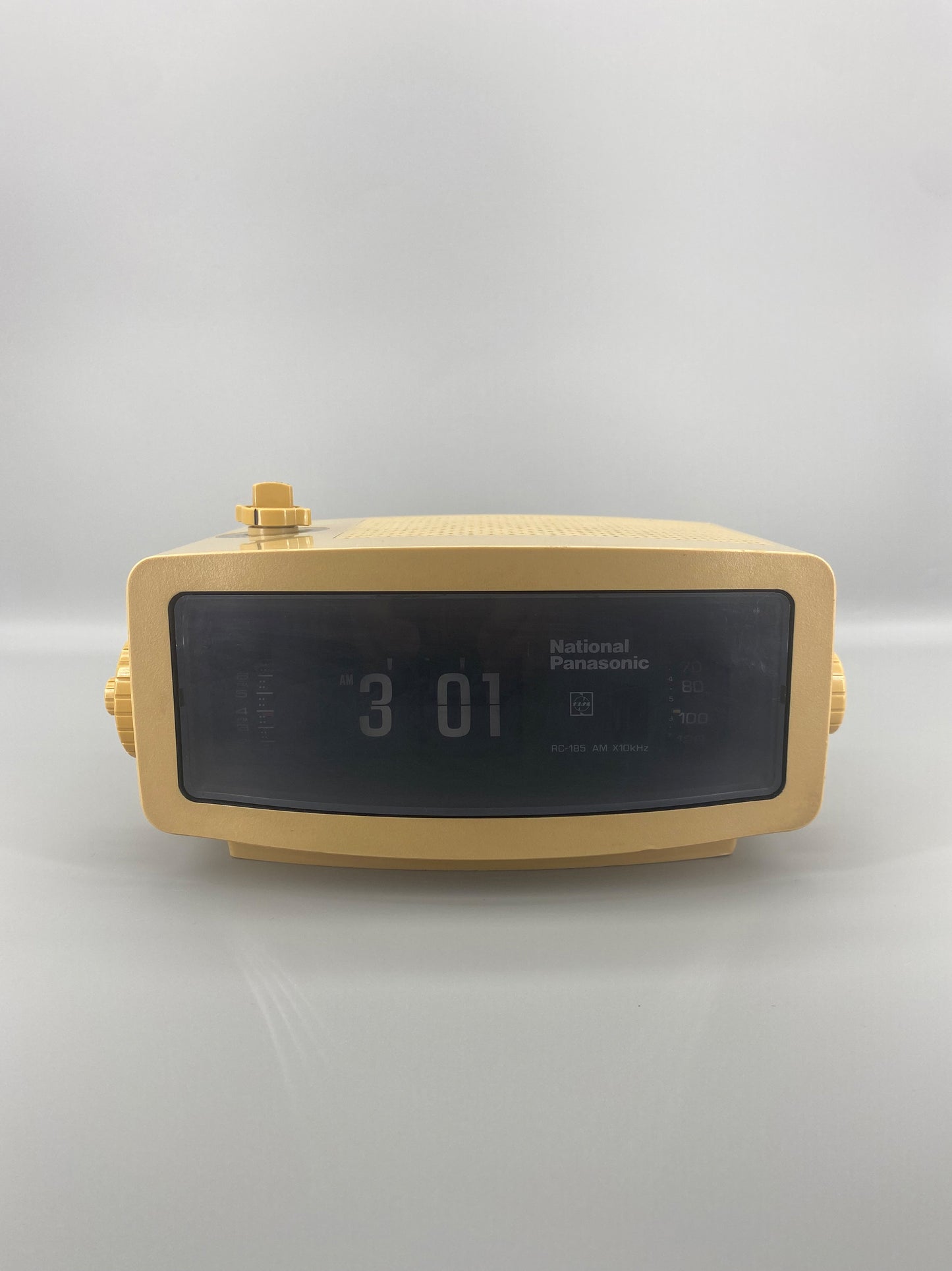 日本制 70s National Panasonic RC-185 AM Radio Alarm Flip Clock 收音機 翻頁鐘