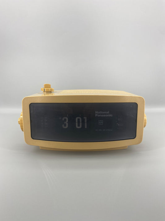 日本制 70s National Panasonic RC-185 AM Radio Alarm Flip Clock 收音機 翻頁鐘