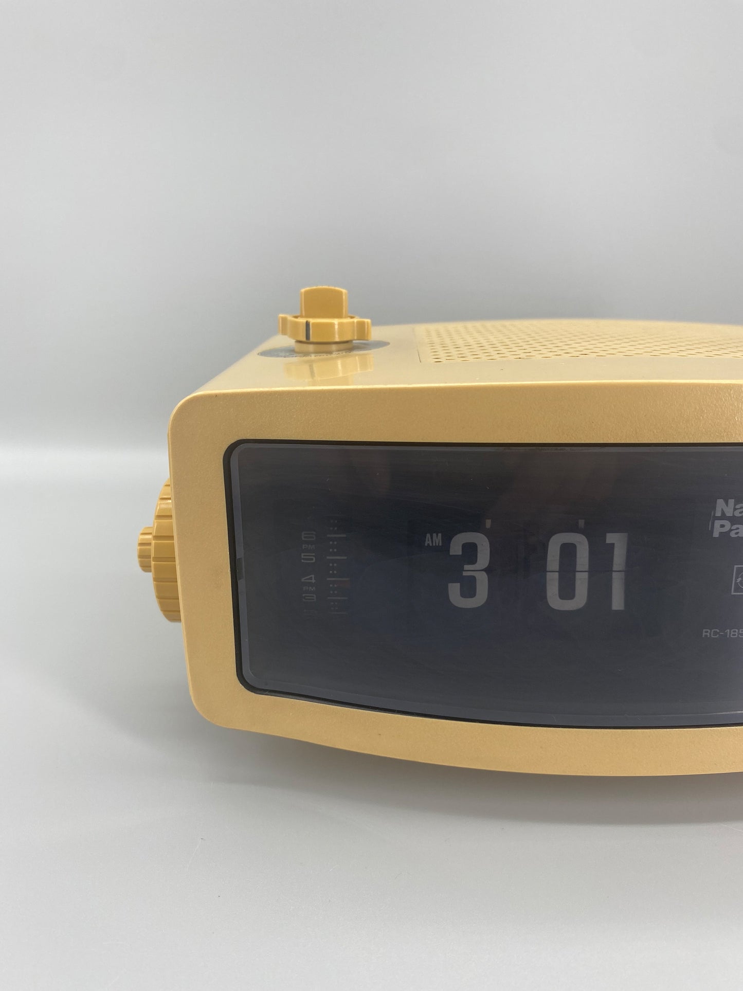 日本制 70s National Panasonic RC-185 AM Radio Alarm Flip Clock 收音機 翻頁鐘