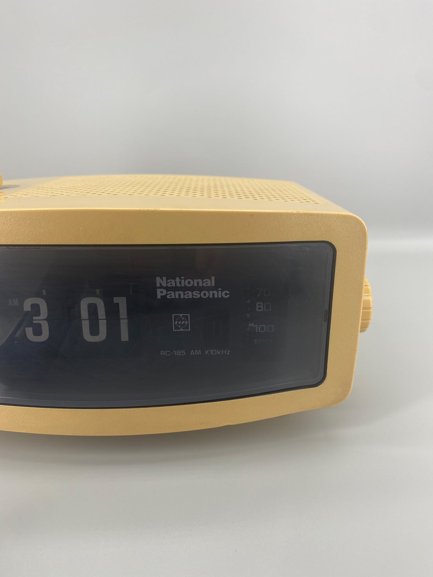 日本制 70s National Panasonic RC-185 AM Radio Alarm Flip Clock 收音機 翻頁鐘