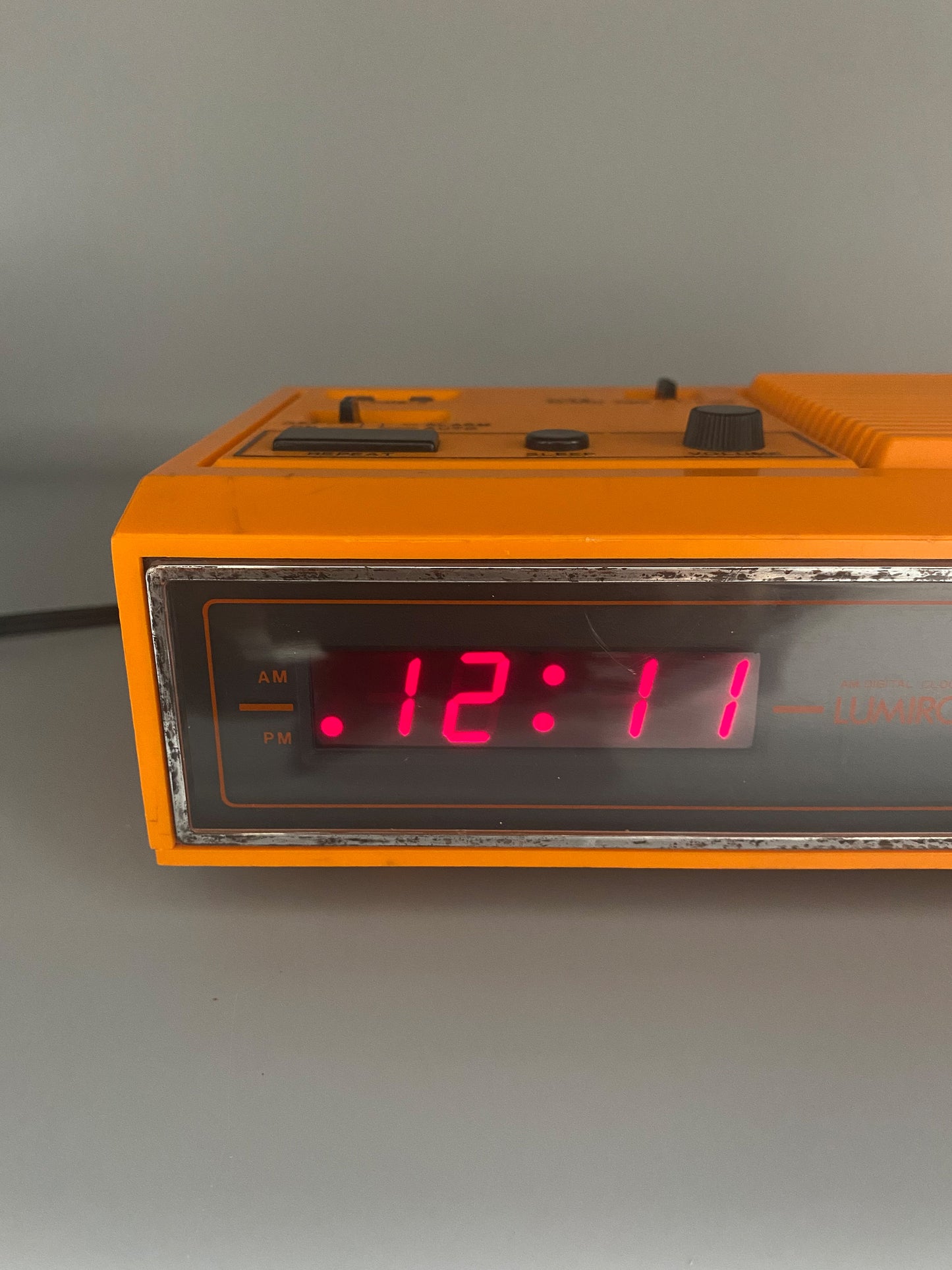 昭和 70s  Lumirock 田村電機 LER-W7J AM Digital Radio Clock 電子收音機鬧鐘