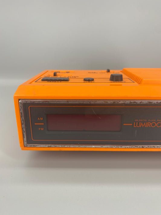 昭和 70s  Lumirock 田村電機 LER-W7J AM Digital Radio Clock 電子收音機鬧鐘