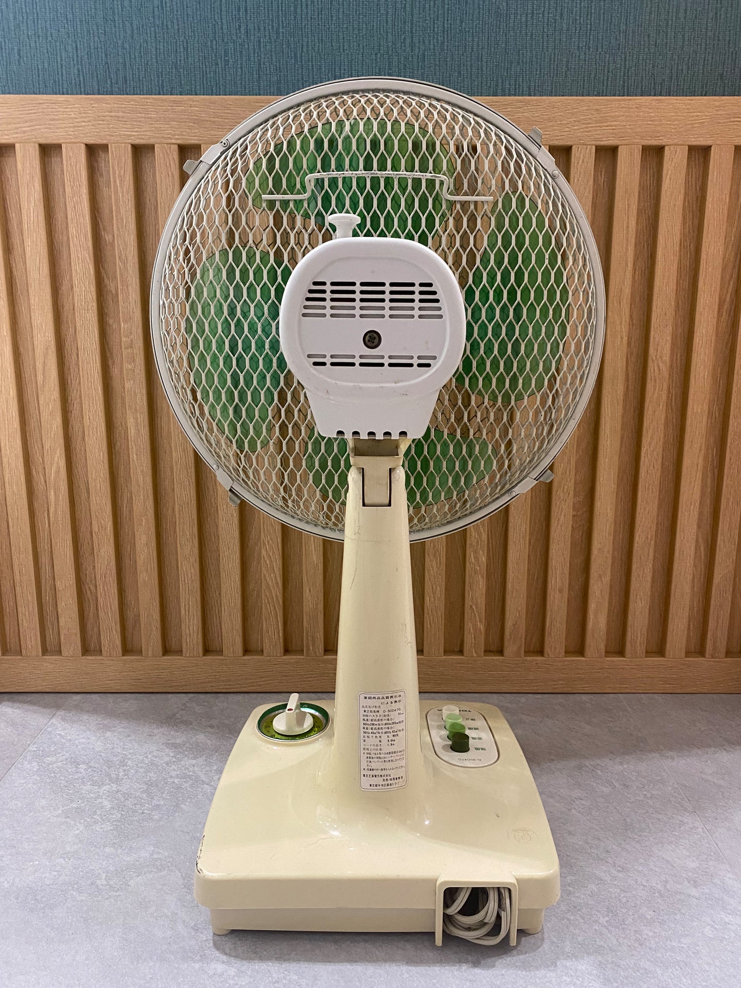 日本制 昭和 Toshiba 東芝 D-30D47G 四葉 三段風速調節 電風扇 Electric fan