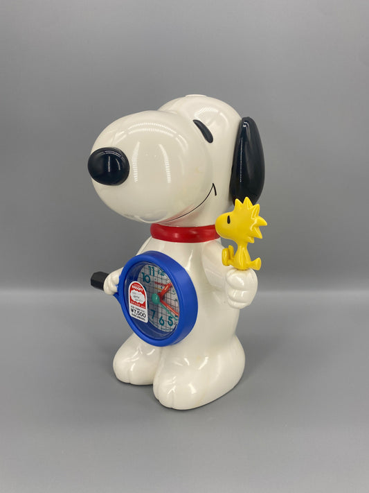 日本制 Citizen Snoopy with Woodstock Alarm Clock 史諾比 發聲鬧鐘公仔