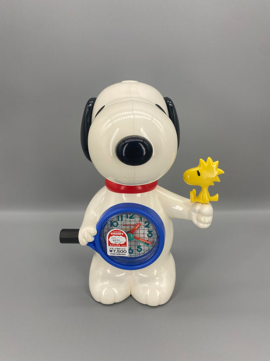 日本制 Citizen Snoopy with Woodstock Alarm Clock 史諾比 發聲鬧鐘公仔