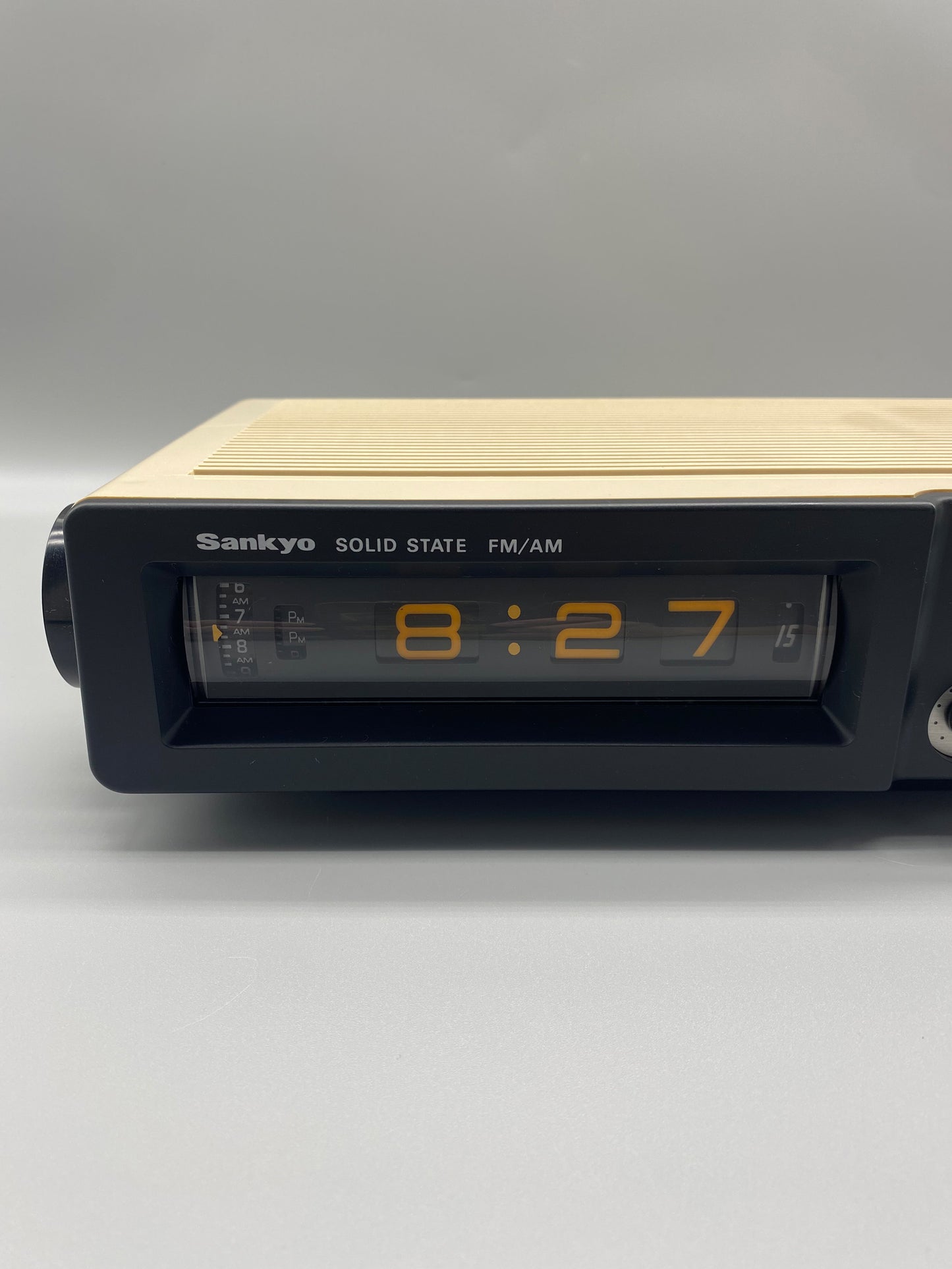 日本制 70s Sankyo SC-707 Solid State FM/AM Radio Flip Clock 收音機 翻頁鐘 有盒