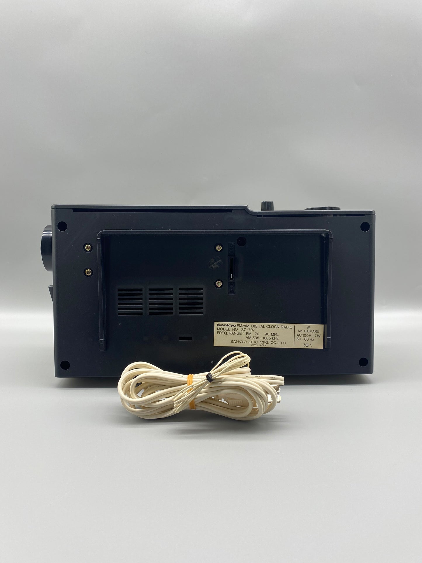 日本制 70s Sankyo SC-707 Solid State FM/AM Radio Flip Clock 收音機 翻頁鐘 有盒