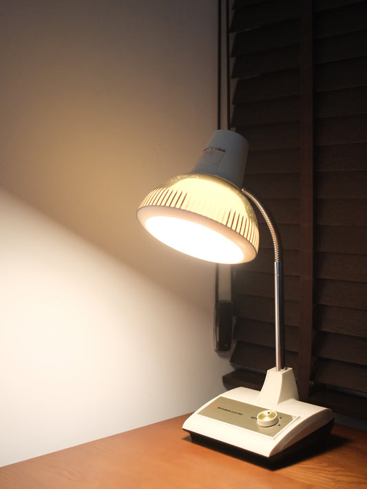 日本制 昭和 Mitsubishi 三菱 LB-301 白熱 灰色 燈罩 擡燈 Table Light Lamp