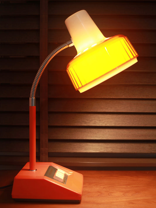 日本制 昭和 NEC 日電 Sylvania 按鈕式 白熱 橙色 擡燈 Table Light Lamp