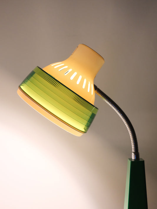 日本制 昭和 NEC 日電 Sylvania 旋鈕式 白熱 綠色 擡燈 Table Light Lamp