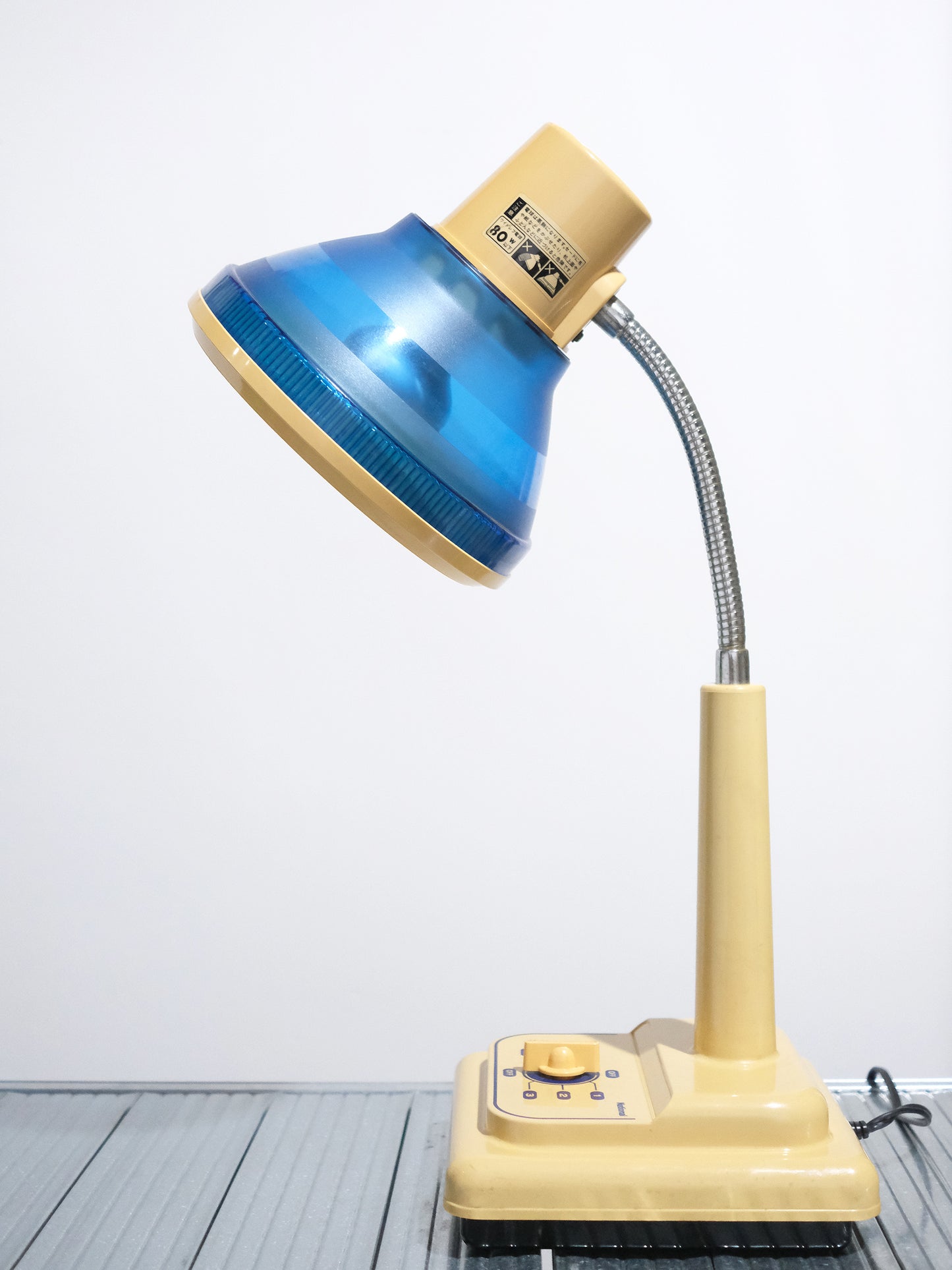 日本制 昭和 National LB-857-B 旋鈕式 白熱 三段光 擡燈 Table Light Lamp