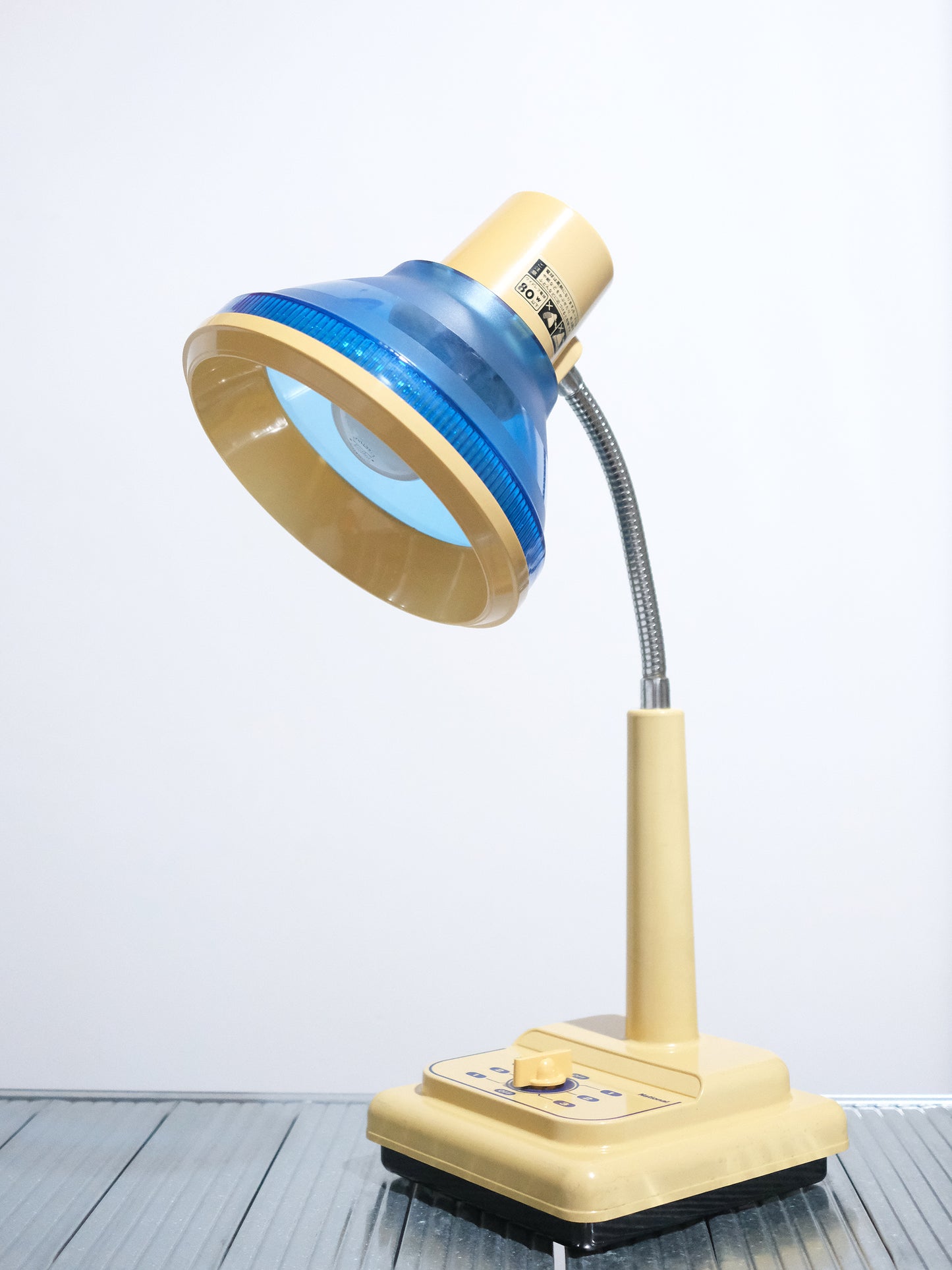 日本制 昭和 National LB-857-B 旋鈕式 白熱 三段光 擡燈 Table Light Lamp