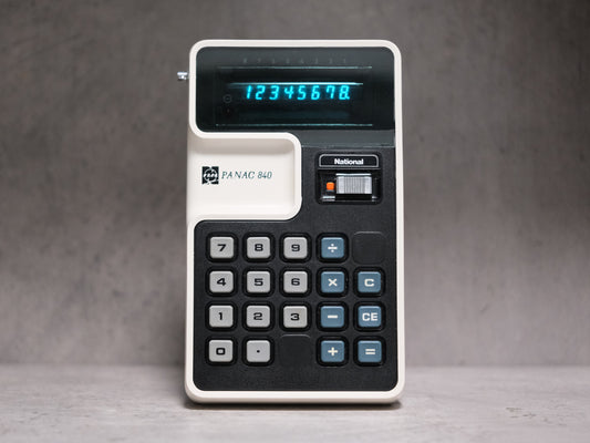 日本制 National Panac JE-840 VFD Electronic Calculator 營光管 計數機 電卓