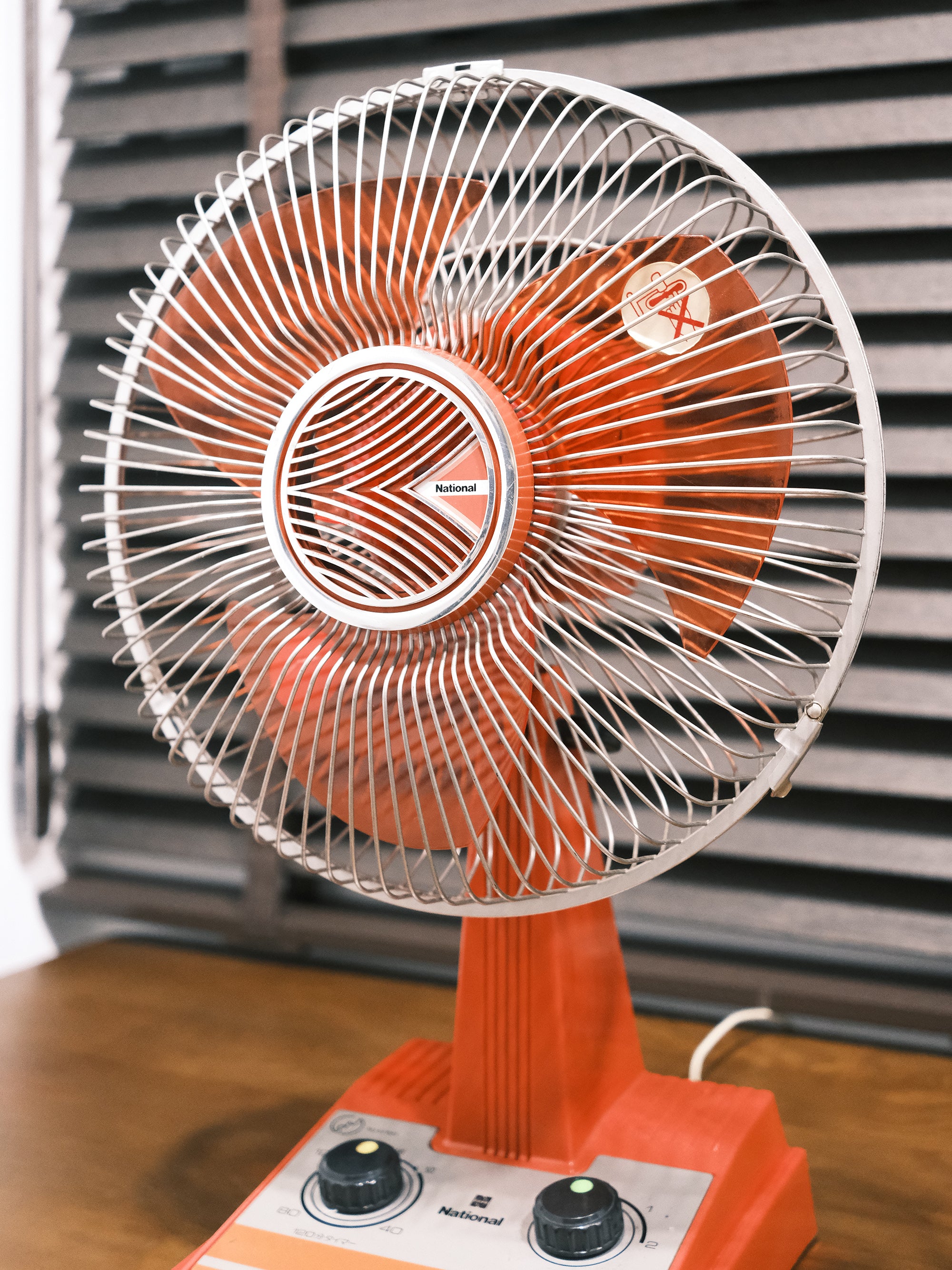 日本制 昭和 National 松下電器 F-25E1P 三葉 兩段風速調節 小巧型 電風扇 Electric fan