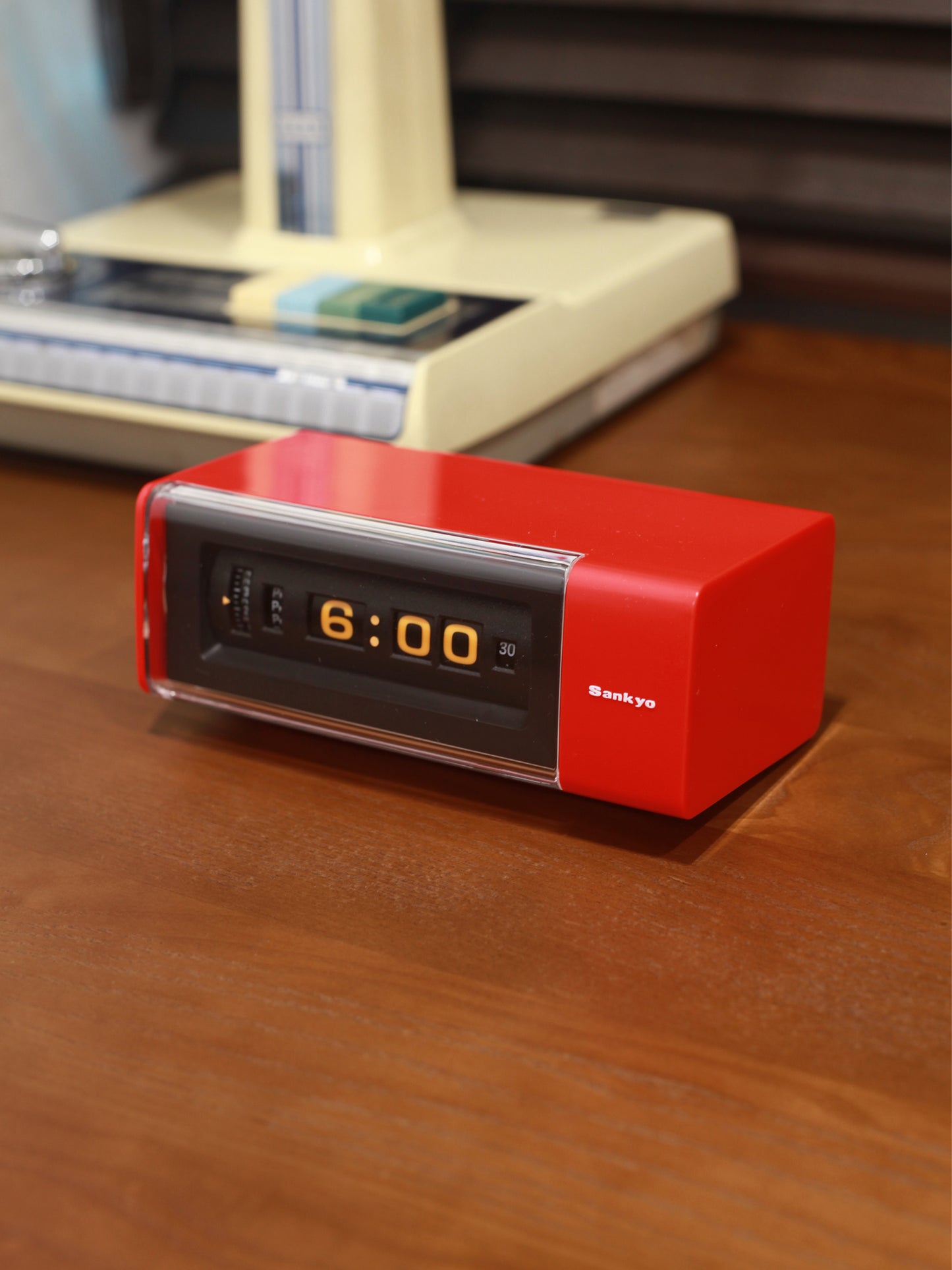 全新品 日本制 70s Sankyo DT-162 Digital Alarm Flip Clock 翻頁鐘 有盒