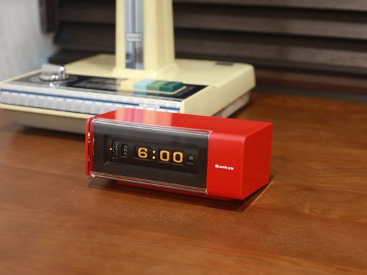 全新品 日本制 70s Sankyo DT-162 Digital Alarm Flip Clock 翻頁鐘 有盒