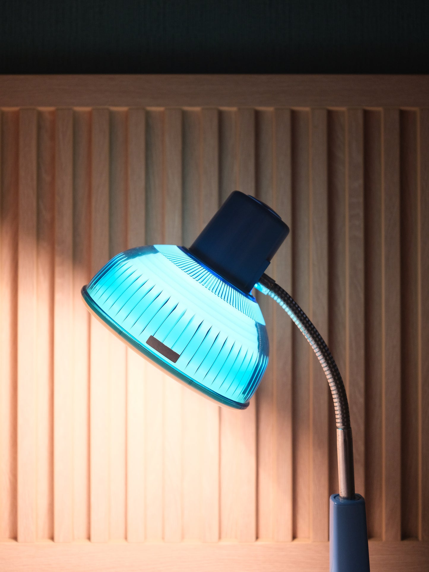 日本制 昭和 Sharp 聲寶 LS-920 Green Lamp 藍色 白熱 擡燈 Table Light