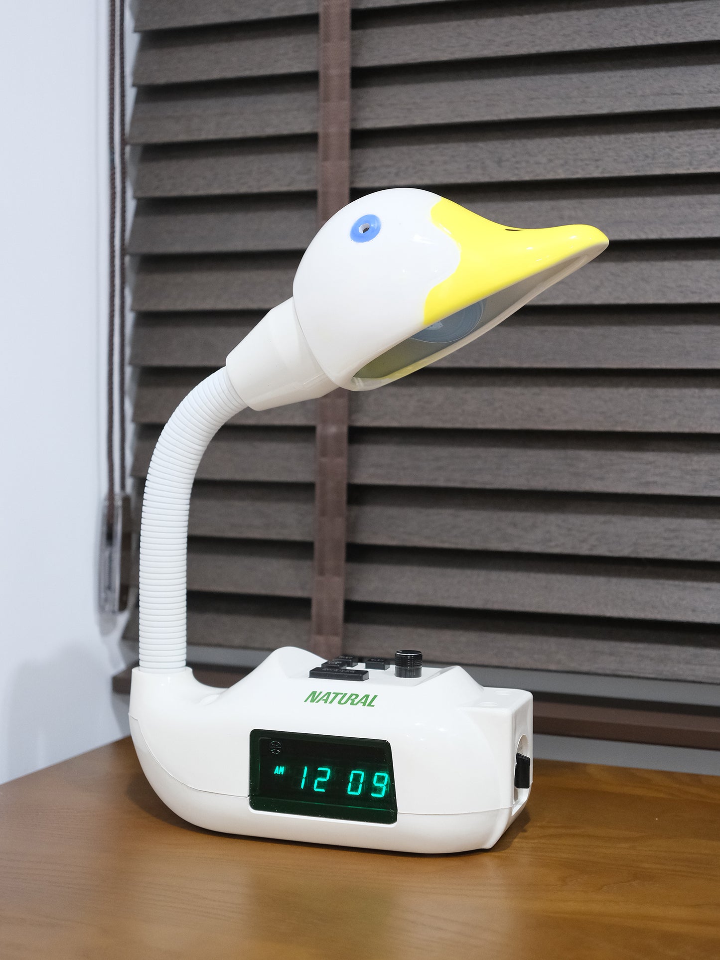 日本 昭和 天鵝 Electronic Alarm Clock Lamp 電子 鬧鐘 擡燈