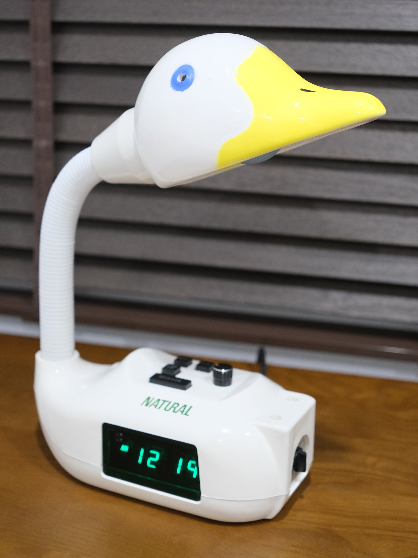 日本 昭和 天鵝 Electronic Alarm Clock Lamp 電子 鬧鐘 擡燈